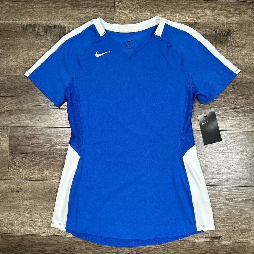 Nike Women’s Size Medium Stock Vapor Pro Volleyball Practice Jersey Blue NWT